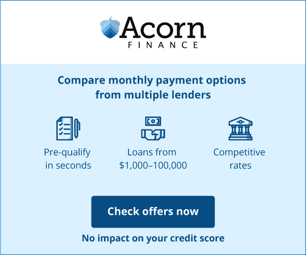 Acorn Finance Banner Easy Payment Options Vertical Medium
